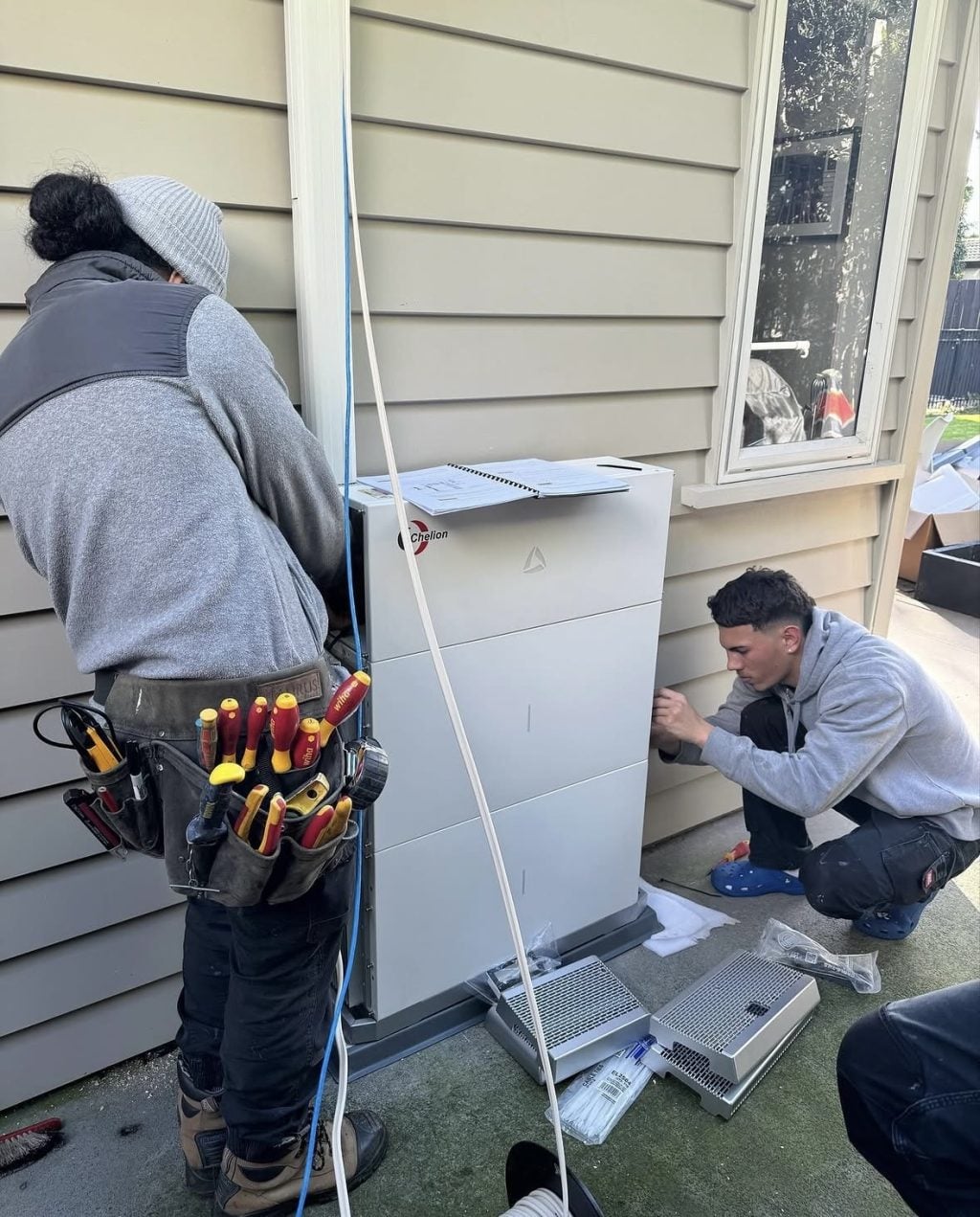 Battery storage installation